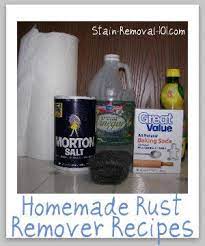 Natural Homemade Rust Remover Recipes Rust Removers Cleaning Hacks How To Remove Rust