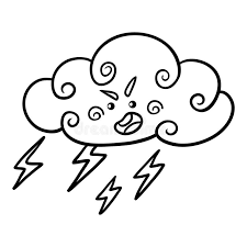 Maybe you would like to learn more about one of these? Livre De Coloriage Nuage Noir Avec La Foudre Et Gouttes De Pluie Illustration De Vecteur Illustration Du Gosse Coloration 141052236