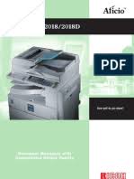High performance printing can be expected. Aficio 2015 2018 Sm Pdf Image Scanner Photocopier