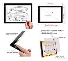 A4 Led Tracing Light Box Drawing Light Pad Ultra Thin Dimmable Brightness Portable Usb Power Tracing Light Pad For Artists Drawing Sketching