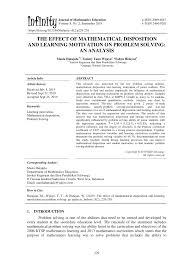 Perkhidmatan penyelenggaraan dan khidmat sokongan teknikal ke atas galeri aplikasi mudah alih kerajaan malaysia. Pdf The Effect Of Mathematical Disposition And Learning Motivation On Problem Solving An Analysis