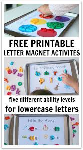 Brightly colored and big letters made specially for little hands teach lowercase letters, letter order, and simple spelling with these perfect preschool manipulatives extra consonants and vowels make it easier to spell simple words. 5 Ways To Use Magnetic Letters Free Printables Ntffc
