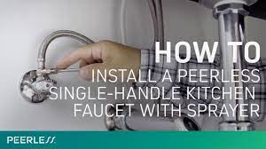 Check spelling or type a new query. How To Install A Peerless Single Handle Kitchen Faucet With Sprayer Youtube