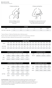 Bra Size Chart Bra Size Charts Skin Care Natural Skin Care