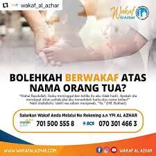Hukum wakaf atas nama orang yg meninggal. Bolehkah Berwakaf Atas Nama Orang Tua Al Azhar