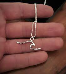 Wave Necklace Surf Necklace Silver Wave Necklace Surf Loja De Joias Acessorios Femininos Acessorios
