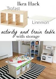 An Ikea Hack Train Activity Table Ikea Toy Storage Ikea Hack Ikea Storage Cubes