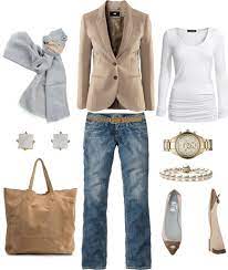 Hamptons Style Chic In Beige White Fashion My Style Dress Up Jeans