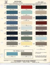 1963 Ford Color Chips Car Paint Colors Ford Falcon Color