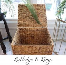 Cane storage basket with lid. 50 Best Wicker Storage Baskets 2021 Edition Storables