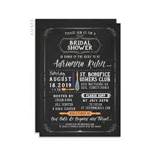 kitchen chalkboard bridal shower invite
