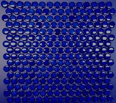 This is suitable for installation on walls in commercial and residential spaces blue tile backsplash reflect the light in your room giving it a fresh, clean and even brighter look. 3 4 Cobalt Blue Glossy Penny Round Porcelain Mosaic Tile Pool Rated Kitchen Backsplash Bathroom Floor Walls Shower Wall Accent Wall