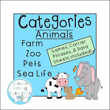 This Fun Simple Category Activity Packet For Speech Therapy Addresses Identification Nam Childhood Apraxia Of Speech Speech Therapy Speech Therapy Activities
