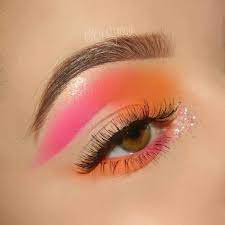 Makeup Brushes And Names Pink Eye Makeup Dramatic Eye Makeup Orange Eye Makeup