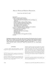 Published on march 21, 2019 by shona mccombes. Pdf How To Write An Effective Discussion