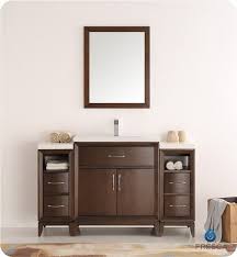 These cabinets can be purchased with either single or double sink set ups for maximum versatility. Fresca Fvn21 123012ac Cambridge 54 Inch Antique Coffee Traditional Bathroom Vanity With Mirror