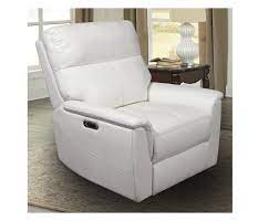 Rocker recliner living room furniture clearwater leather and fabric, reading chair. Reed Leather Power Headrest Power Lumbar Sofas And Sectionals