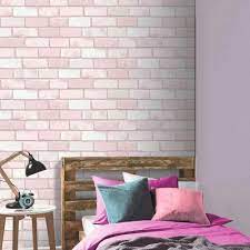 3.0 out of 5 stars. Amazon Com Arthouse Diamond Pink Brick Wallpaper Home Kitchen