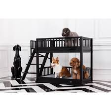 These beds are durable, comfortable. Ecoflex Dog Bunk Bed With Removable Cushions Espresso Walmart Com Walmart Com