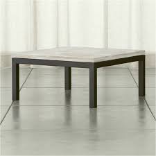 The urban port metal leg coffee table in brown/black. Parsons Square Dark Steel Coffee Table With Travertine Top Crate And Barrel Uae