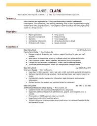 80 With Data Entry Resume Samples Resume Format