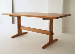 Mahogany Trestle Table Wishing It Was My Desk But Mine S A Bit More Primitive Industrial Trestle Dining Tables Dining Table Trestle Table