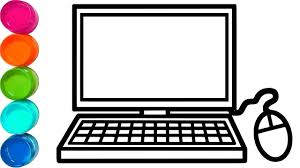 Cute Laptop Vegetable Simple Coloring Pages For Kids Video For Toddler Youtube