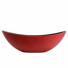 Some are used as planters, and many can serve as works of art. Decorative Bowl Oval Red Black 38 5cm X 12 5cm H10cm 88412 Buy Online