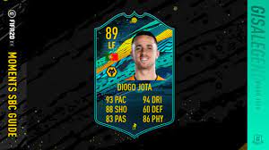Jota won last year's epremier league invitational after. Fifa 20 Moments Diogo Jota Sbc Guide 89 Rated 425k Spend 65k Worth Of Packs Youtube