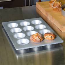 Muffin is cooked with love and could refresh anyone, who does not love a muffin/cup cake? 12 Cup 5 Oz Glazed Aluminized Steel Jumbo Muffin Cupcake Pan 12 7 8 X 17 7 8