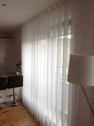 Wave Curtains In Sheer Fabrics From Pole Design This One Is In Our Plain Premium Voile White The Use Living Room Blinds Blinds Design Vertical Window Blinds