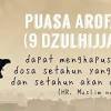 Nawaitu shauma syahri dzilhijati sunatan lillahi ta'alaa. 1