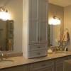 Emliviar modern industrial bathroom how to light a vanity correctly lighting double with center shelves best lightology 7 tips from the country vanities ideas contemporary sconces where should they go. 1