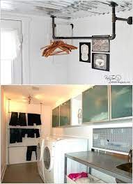 Check spelling or type a new query. 10 Clever Clothes Hanging Solutions For Your Laundry Room 9 Hanging Racks Laundry Room Wine Rack Wall