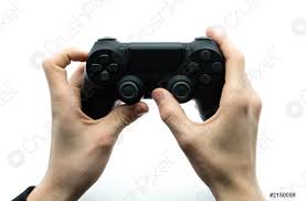 Este es el mixtape vol. Gamer Mano Sosteniendo Joystick Negro En Blanco Concepto De Fondo Foto De Stock Crushpixel