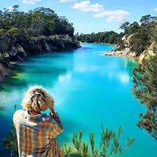 Little Blue Lake In Ne Tasmania The Adventure Tasmania Australian Travel Australia Travel Tasmania Travel