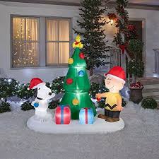 Snoopy And Charlie Brown Tree Airblown Christmas Tree In Inflatable Christmas Decorations Outdoor Snoopy Christmas Decorations Inflatable Christmas Decorations
