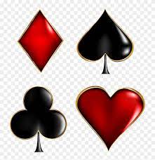 Our modern playing cards evolved into a deck of 52 cards with four suits in red and black and with two jokers by making a journey that took hundreds of years and involved travelling through many countries. Playing Cards Symbols Clipart 3 By Lori Transparent Playing Card Symbols Free Transparent Png Clipart Images Download