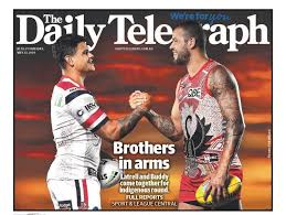It stems from a weekend camping trip to his property at caffreys flat, near taree. Latrell Mitchell Buddy Franklin Come Together To Promote Indigenous Round Afl