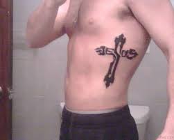 A sort after and one of the famous bible verse tattoo ideas, philippians 4:13 is beautifully written in this tattoo. 86 Newest Cross Tattoos For Rib