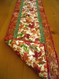 Autumn Blaze Quilted Table Runner Fall Table Runners Quilted Table Runners Table Runner Pattern