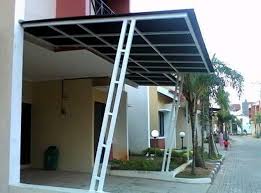 Model kanopi minimalis dengan desain yang simple cocok dijadikan pilihan untuk memjadi pelengkap rumah anda. Model Desain Kanopi Cor Minimalis