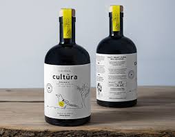 Branding Packaging Design For Awarded Cultura Extra Virgin Olive Oil And Ogion Estate Logo Cultura Olive Oil I Oil Bottle Olive Oil Fresh Organic Juice