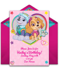Select from 35428 printable crafts of cartoons, nature, animals, bible and. Free Paw Patrol Invitations Punchbowl