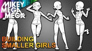 Anime drawings sketches cute drawings cartoon drawings chibi body chibi sketch chibi drawing wie zeichnet man manga poses references drawing base. Cute Anime Girl Poses From Basic Shapes How To Draw Youtube