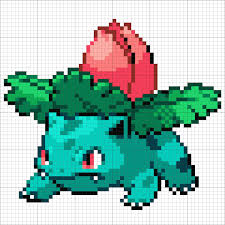 Ivysaur In 2020 Pixel Art Pokemon Pixel Art Grid Pokemon Bead