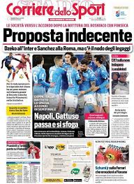 Compreso il 'corriere dello sport' che apre con un amore così grande seguito dalle facce esultanti dei calciatori della nazionale e del forte tennista. Corriere Dello Sport Sullo Scambio Dzeko Sanchez Proposta Indecente