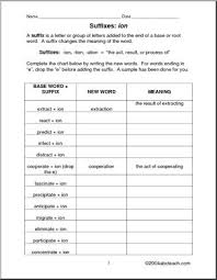 Suffixes Ion Tion Rules And Practice I Abcteach Com Abcteach