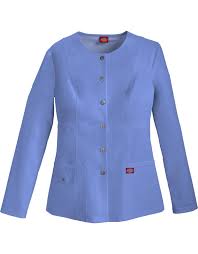 We know, it's pretty sweet. Women S Snap Front Warm Up Jacket Ceil Blue M Dickies