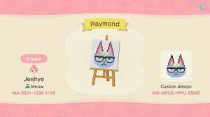 Raymond Face Code Animalcrossing Animal Crossing Villagers Animal Crossing Qr Animal Crossing